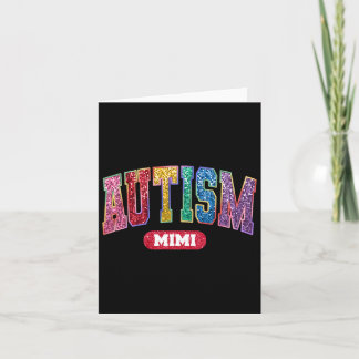 Proud Autism Mimi Autism Awareness Månadsfamiljen  Kort
