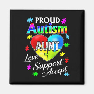 Proud Autism Moster Kärlek Support tar emot hjälpb Magnet