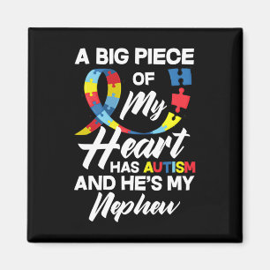 Proud Autism Moster onkel Autistic Nephew Autism A Magnet