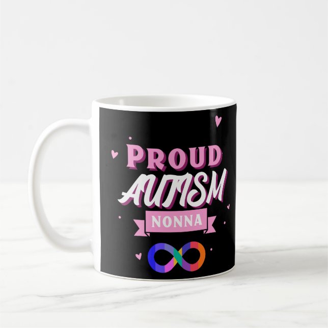 Proud Autism Nonna Kaffemugg (Vänster)