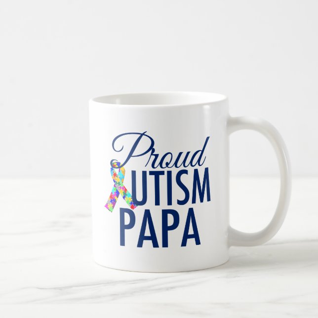 Proud Autism Pappa Kaffemugg (Höger)
