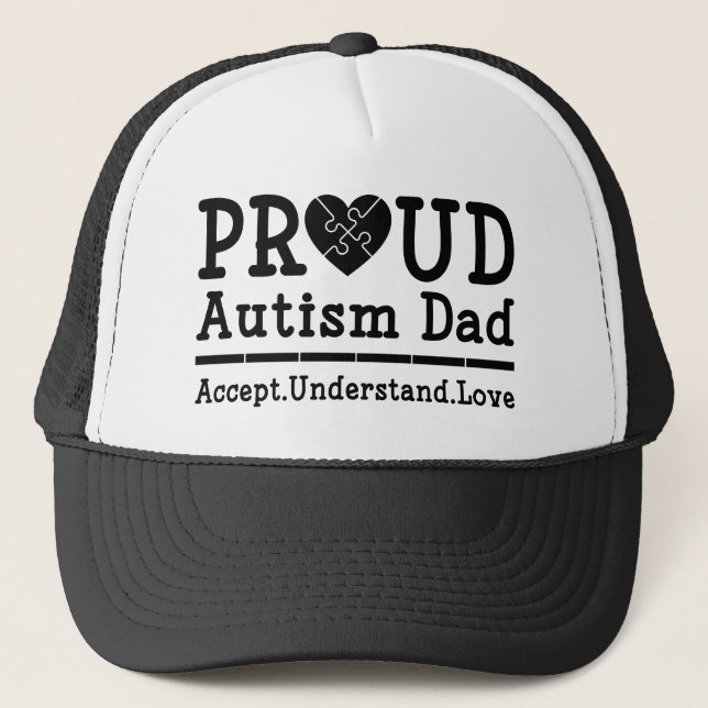 Proud Autism Pappa Keps (Framsida)