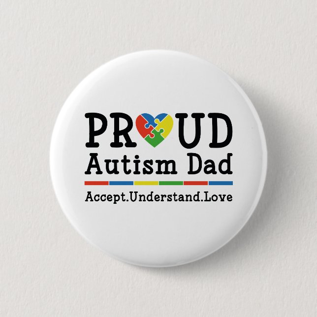 Proud Autism Pappa Knapp (Framsida)