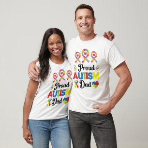 Proud Autism Pappa Shirt T Shirt