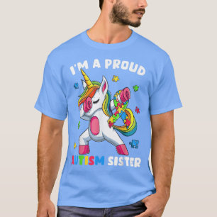 Proud Autism Sister Dab Dance Shirts, Girls Dabbin T Shirt
