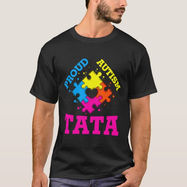 Proud Autism Tata T Shirt (Framsida)
