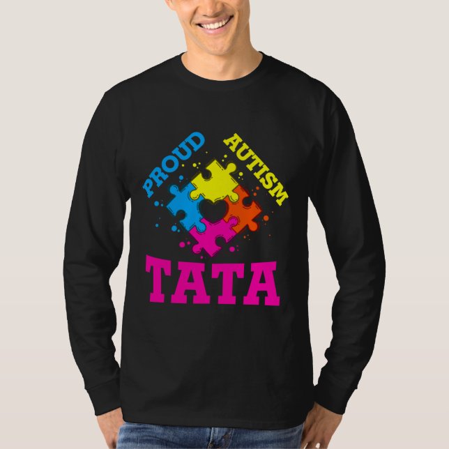 Proud Autism Tata T Shirt (Framsida)