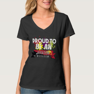 Proud aviator citizen Profession career worker wor T Shirt