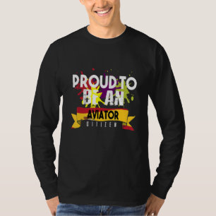 Proud aviator-medborgarens karriärarbete inom yrke t shirt