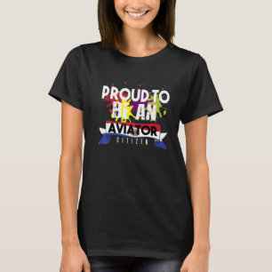 Proud aviator-medborgarens karriärarbete inom yrke t shirt