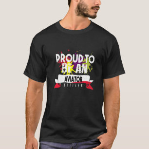 Proud aviator-medborgarens karriärarbete inom yrke t shirt