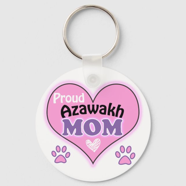 Proud Azawakh Mamma Nyckelring (Framsida)
