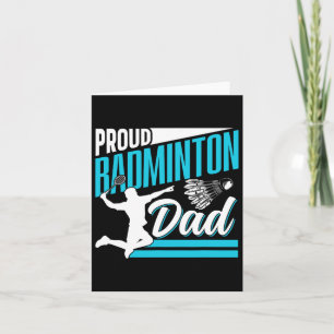 Proud Badminton Pappa Älskare-spelarteamet Match F Kort
