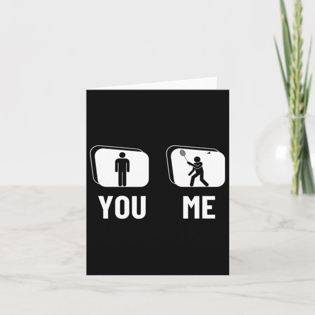 Proud Badminton Player Manar Shuttle Funny Badmint Kort (Framsida)