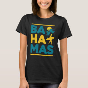 Proud Bahamas Bahamians Flagga Gift Idea Nassau de T Shirt