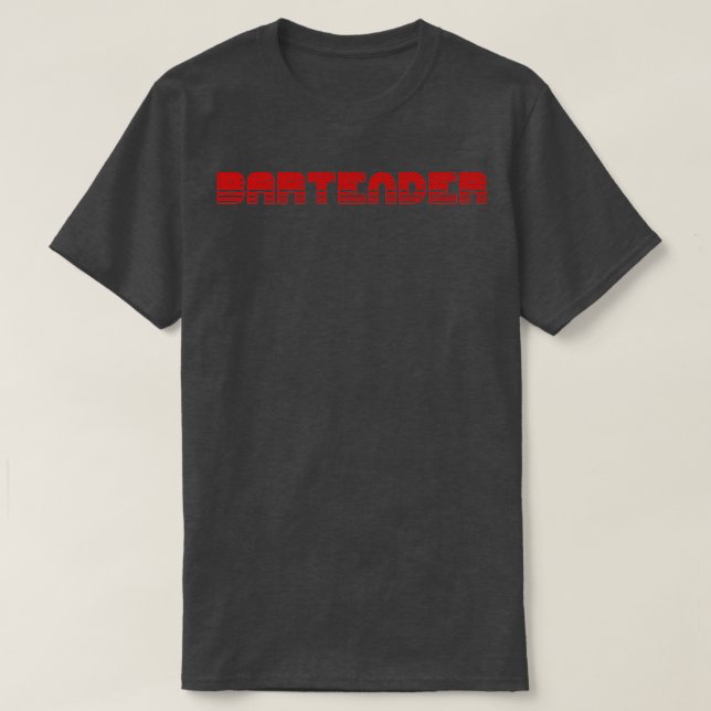 Proud Bartender i USA T Shirt (Design framsida)