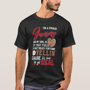 Proud Baseball Gammy Baseball-matchning T Shirt