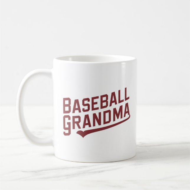 Proud Baseball Grandma Kaffemugg (Vänster)