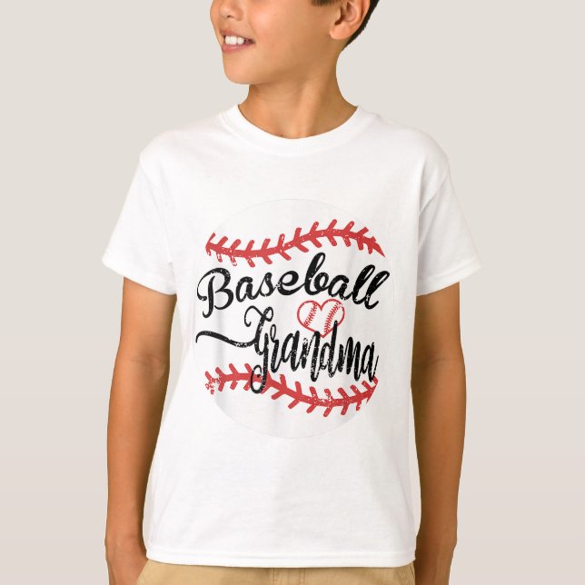Proud Baseball Grandma T Shirt (Framsida)