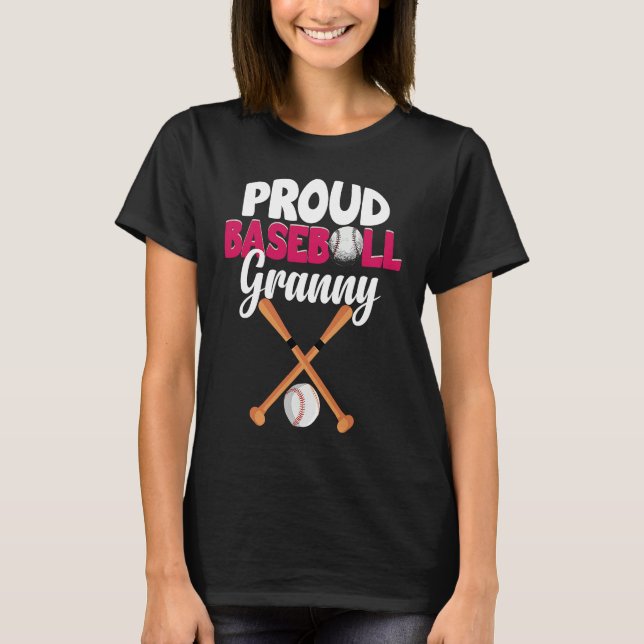 proud baseball granny  for grandma or grandmother t shirt (Framsida)