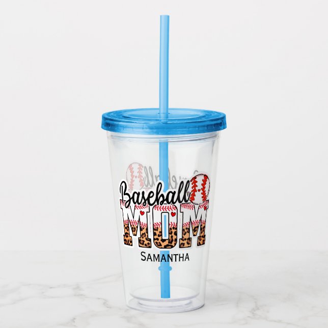 Proud Baseball Mamma - Speldagentusiast - Take Away Mugg (Framsida)
