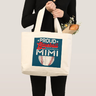 Proud Baseball Mimi Mors dag Sport Älskare Mamma Jumbo Tygkasse