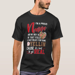 Proud Baseball Nonna Baseball-familjen matchande 1 T Shirt
