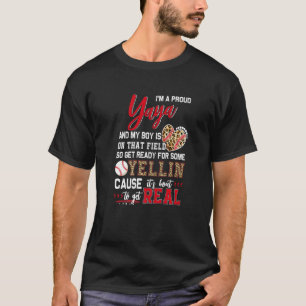 Proud Baseball Yaya Baseball Family Matching T Shirt