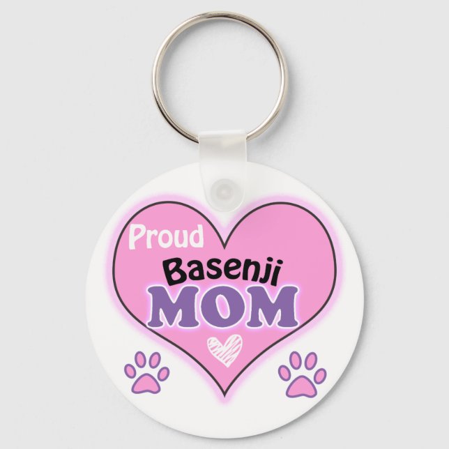 Proud Basenji Mamma Nyckelring (Framsida)