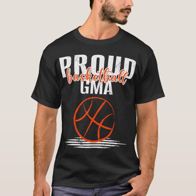 Proud Basketball Gma Grandmor Basketball Player T Shirt (Framsida)