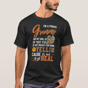 Proud Basketball Grammy Basketball-familjmatchning T Shirt
