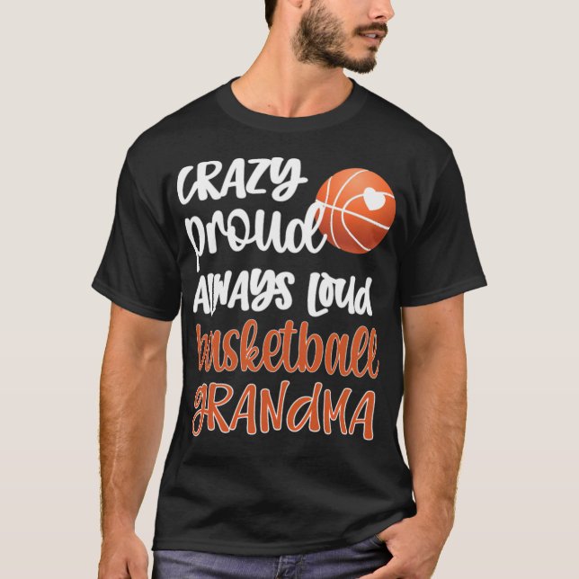 Proud Basketball Grandma Basketball Player Grandma T Shirt (Framsida)