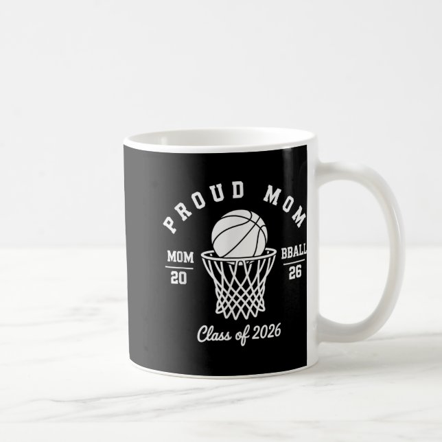 Proud Basketball Mamma Cl från 2026 Kaffemugg (Höger)