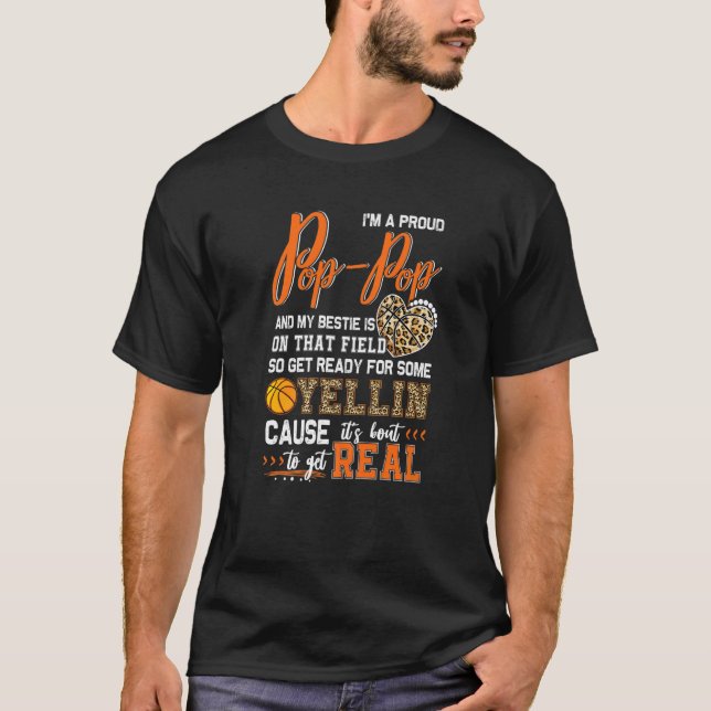 Proud Basketball Pop Basketball Family Matchin T Shirt (Framsida)