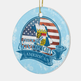Proud Bavarian American jul Ornament