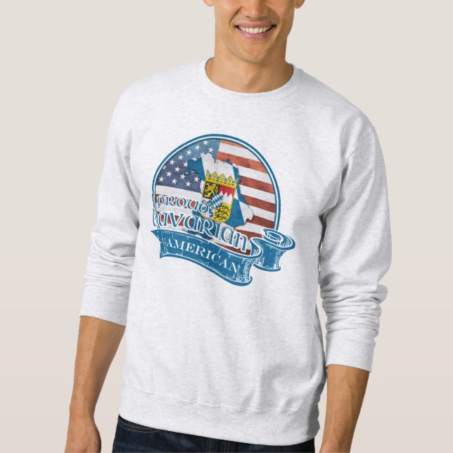 Proud Bavarian American Sweatshirt (Framsida)