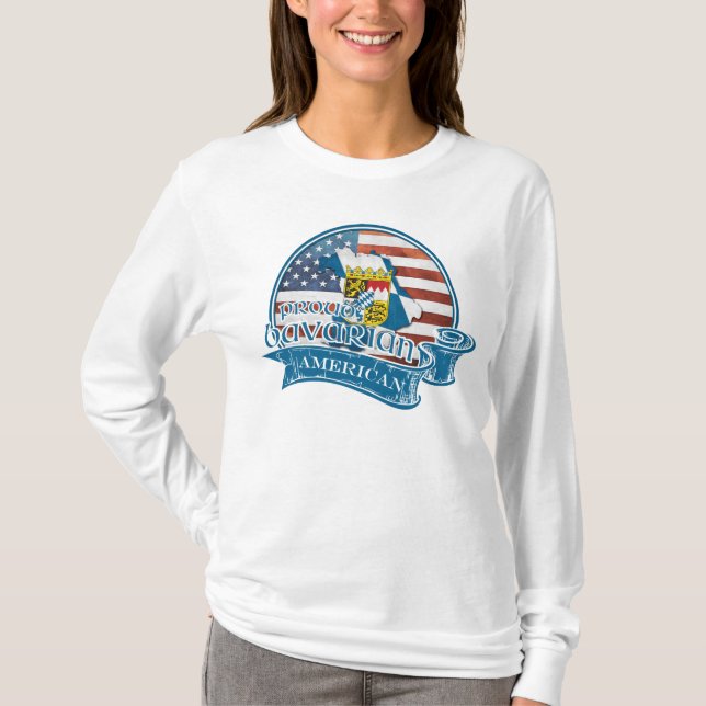 Proud Bavarian American Women's T-Shirt (Framsida)