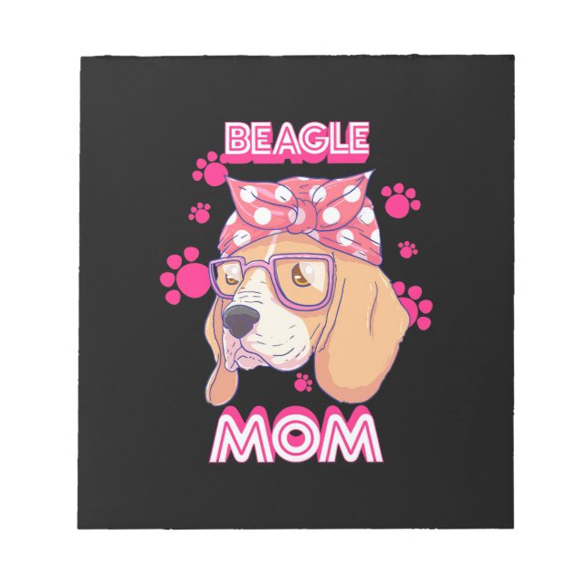 Proud Beagle Hund Mamma Anteckningsblock (Framsida)