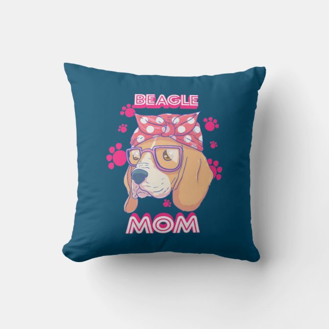 Proud Beagle Hund Mamma Kudde (Framsida)