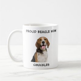Proud Beagle Mamma Personlig Pet Hund Photo Kaffemugg