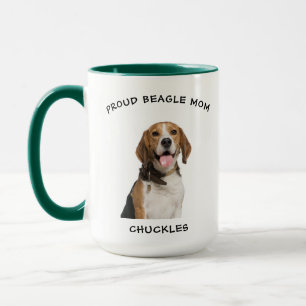 Proud Beagle Mamma Personlig Pet Hund Photo Mugg