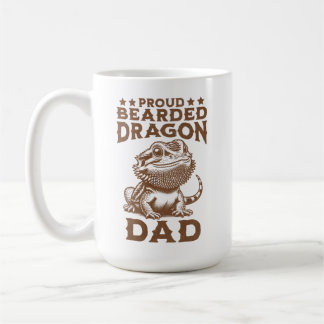Proud Beared Dragon Pappa Reptile Älskare Kaffemugg