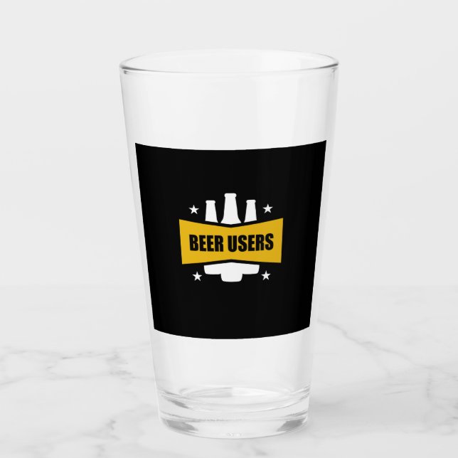Proud Beer Users Glaskopp (Framsida)