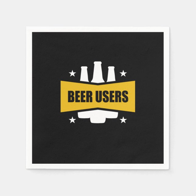 Proud Beer Users Pappersservett (Framsidan)