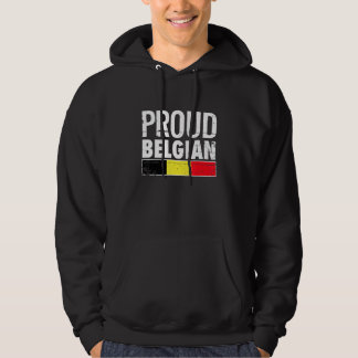 Proud Belgian Belgium Flag Hoodie