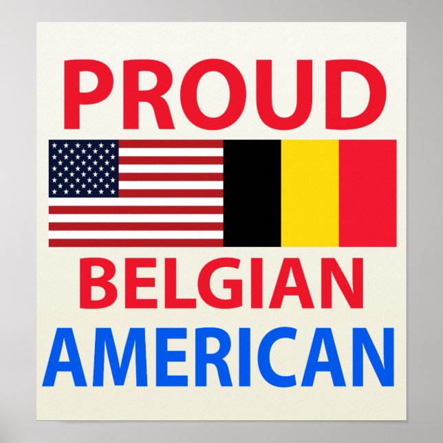 Proud belgisk amerikan poster (Framsidan)
