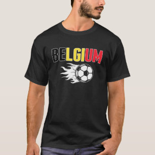 Proud Belgium Soccer Fläkt Jersey - Belgiska fotbo T Shirt