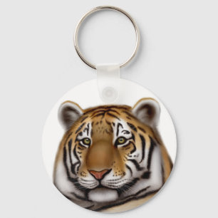 Proud Bengal Tiger Keychain Nyckelring