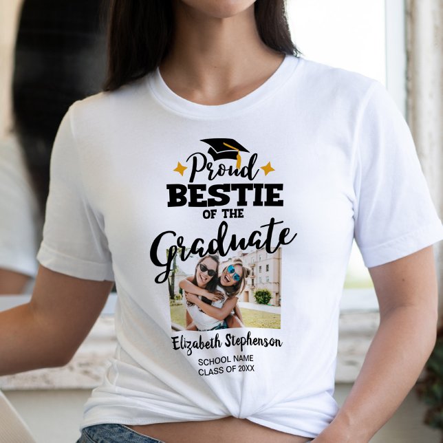 Proud Bestie från fotoskolan i student namn T Shirt (Skapare uppladdad)