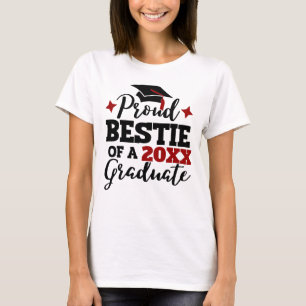 Proud Bestie of a 2022 student black red tassel T Shirt
